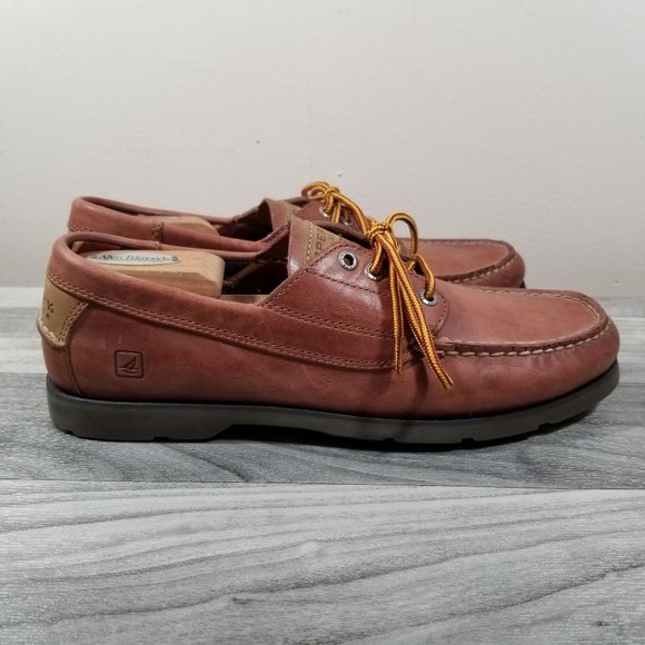 Sperry Other - Sperry Top Sider Mens 10 Brown Leather Slip On